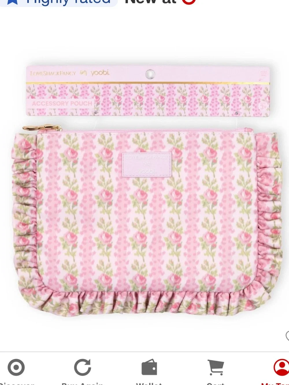 LoveShackFancy x Target - Flat Zip Pencil Cases In Strawberry Macaroon